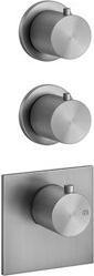 Actual product image Gessi 316 Finished installation set concealed thermostat, vertical installation, 2 separate ways, si