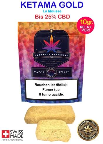 Vapor Spirit CBD - Ketama Gold - La Mousse 10.0 g