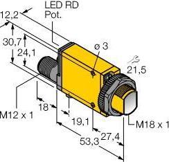 Actual product image Turck Through-beam sensor
