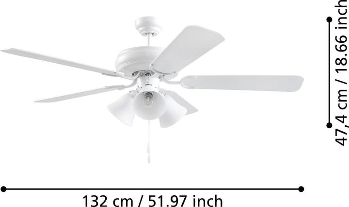 Immagine prodotto EGLO Ventilatore da soffitto (54.50 dB)