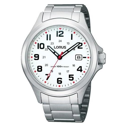 Lorus, Armbanduhr, Analogovà Hodinky RXH03IX5, Schwarz, Silber, (Analoguhr, 42 mm)