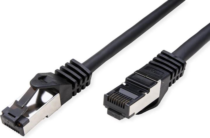 Actual product image Value Patchkabel Kat.8 S/FTP, schw., 1m LSOH, Litzenkabel, (PiMF- (CAT8.1, 1 m)