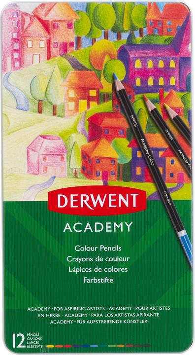 Immagine prodotto Derwent Matite colorate in latta multicolore, 12 pezzi (Multicolore, 12 x)