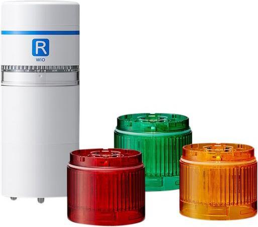 Patlite Signalsäule WIO-B1R-RYG WIO Bernstein, Rot, Grün 1St.