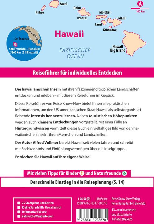 Image du produit Reiseführer Hawaii (Allemand, Alfred Vollmer, 2024)