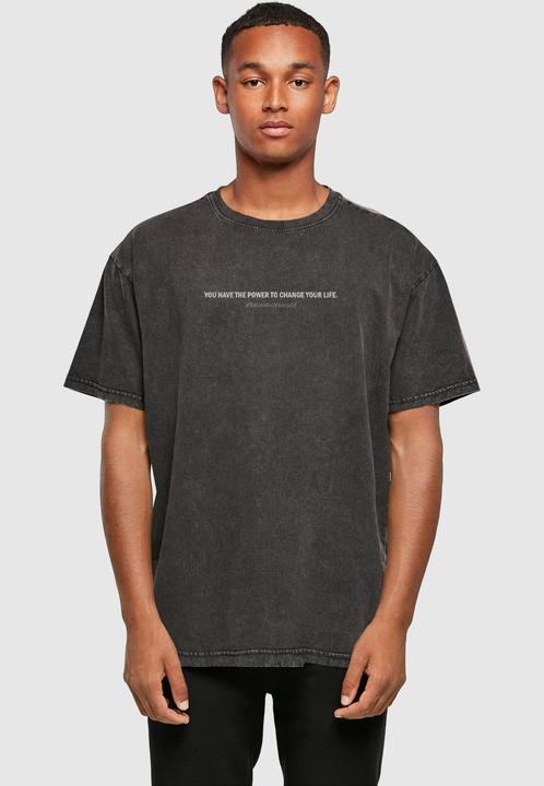 Produktbild Merchcode WD - Believe In Yourself Acid Washed Heavy Oversized Tee - 116541 (S)