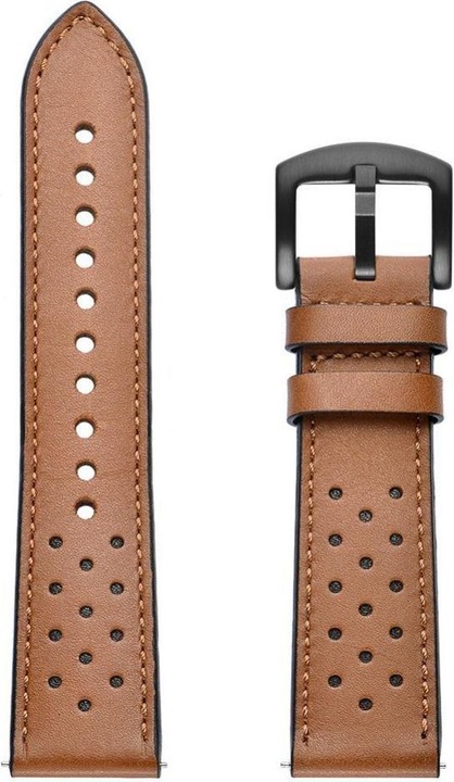 Produktbild Tech Samsung Galaxy 4 Smart Watch Lederarmband, Braun, 40/42/44/46m (40 mm, 42 mm, 44 mm, 46 mm, Echtes Leder)