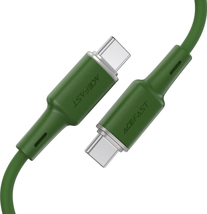 Produktbild Acefast cable USB Type C - USB Type C 1.2m, 60W (20V / 3A) green (C2-03 oliver green) (1.20 m, USB 2.0, 60 W)