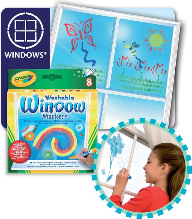 Actual product image Crayola Window pins