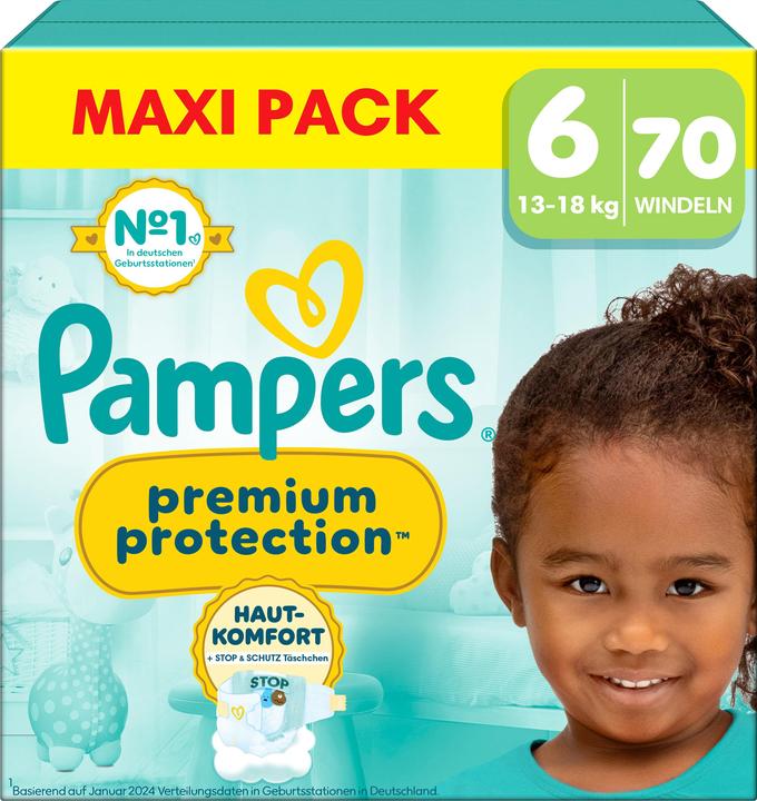 Produktbild Pampers Premium Protection (Gr. 6, Halbmonatsbox, 70 Stück)