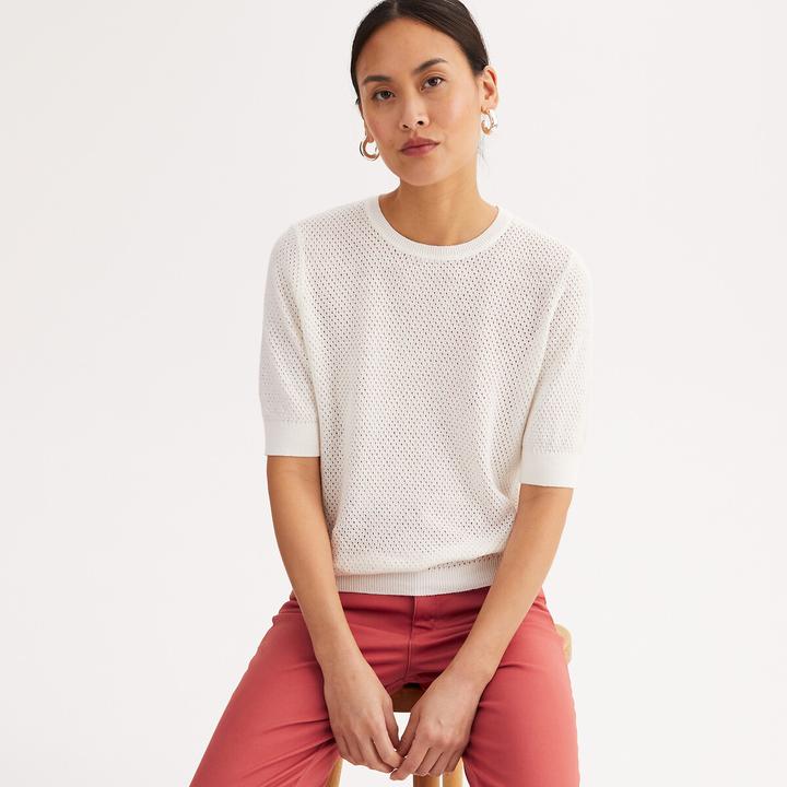 Anne Weyburn Pullover mit Rundhalsausschnitt