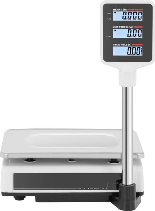 Produktbild Steinberg Kontrollwaage Ladenwaage Marktwaage Preisrechenwaage 15 kg / 2 g