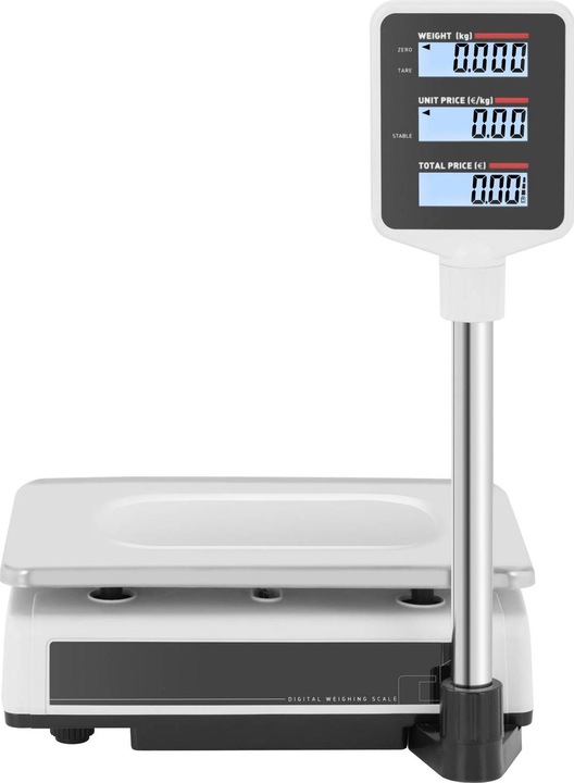 Produktbild Steinberg Kontrollwaage Ladenwaage Marktwaage Preisrechenwaage 15 kg / 2 g