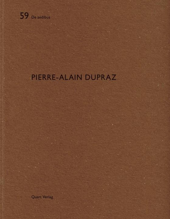 Produktbild Pierre-Alain Dupraz (Deutsch, Englisch, Heinz Wirz, 2015)