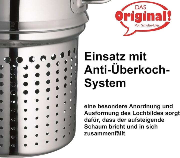 Actual product image Schulte-Ufer Wega spaghetti pot 5.0 litres (Pot, 20 x 18.30 cm)