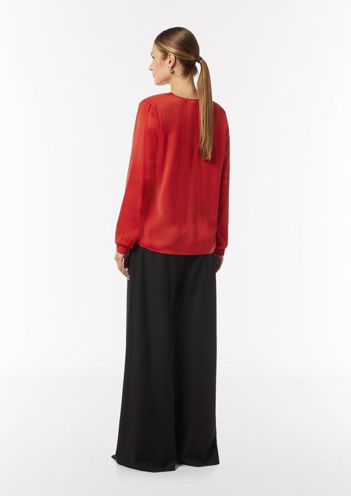 Immagine prodotto Comma Bluse Satin-Bluse mit Rippbündchen (40)