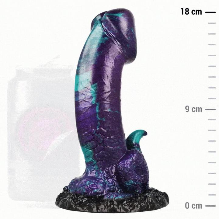 Actual product image Epic Basilisk Dildo Double Scaly Pleasure, Small Size