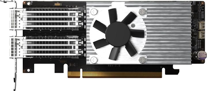 QNAP Scheda di espansione di rete a doppia porta QSFP28, 100GbE, fattore di forma a basso profilo, PCIe