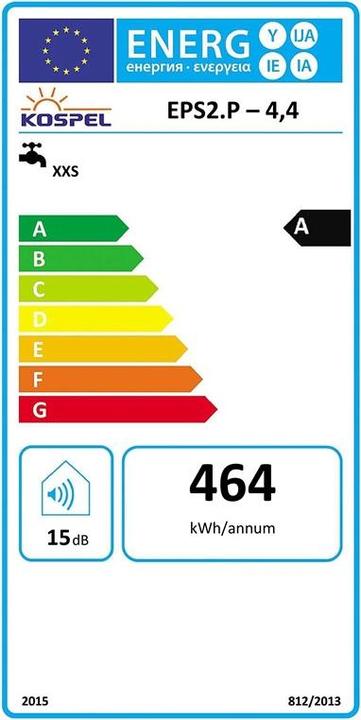 Energy Label Viessmann WATERHEATER EPS2-4.4.P.PRISTER