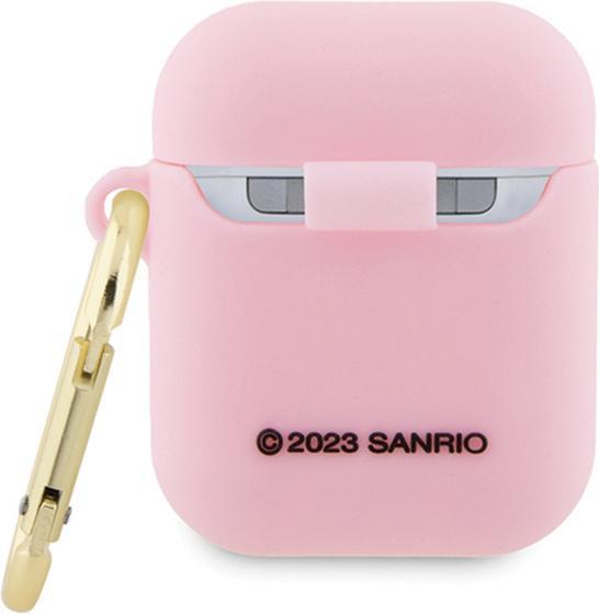 Produktbild Hello Kitty HKA23DKHSP Airpods 1/2 cover różowy/pink Silicone 3D Kitty Head (Kopfhörer Hülle)