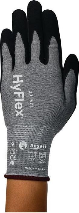 Ansell Cut protection glove HyFlex® 11-571 size 8 black EN 388 PPE category II (8)