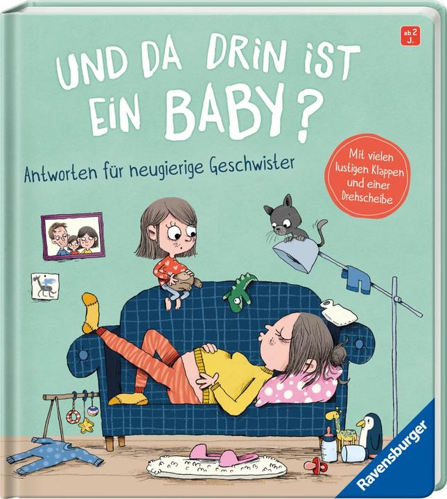 Produktbild Ravensburger Und da drin ist ein Baby? Antworten für neugierige Geschwister (Deutsch, Sandra Grimm, Nikolai Renger, 2023)