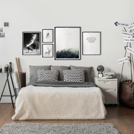 Image du produit Trenddeko Tu devrais passer plus de temps à être heureuse. (50 x 60 cm)