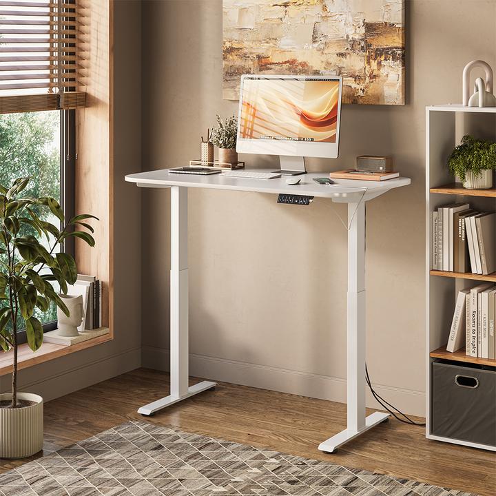 Produktbild Vicco Schreibtisch Elevate, Weiss/Weiss, 180 x 57.5 cm