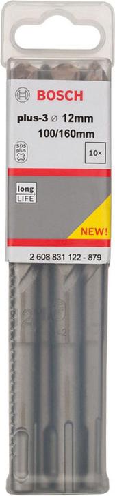 Immagine prodotto Bosch Hausgeräte Hammerbohrer plus-3 12x100x160mm 10 Stk. (12 millimetri)