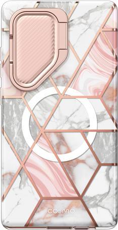Image du produit i-Blason Housse Cosmo Mag Supcase avec MagSafe- marbre rose (Samsung Galaxy S24 Ultra)