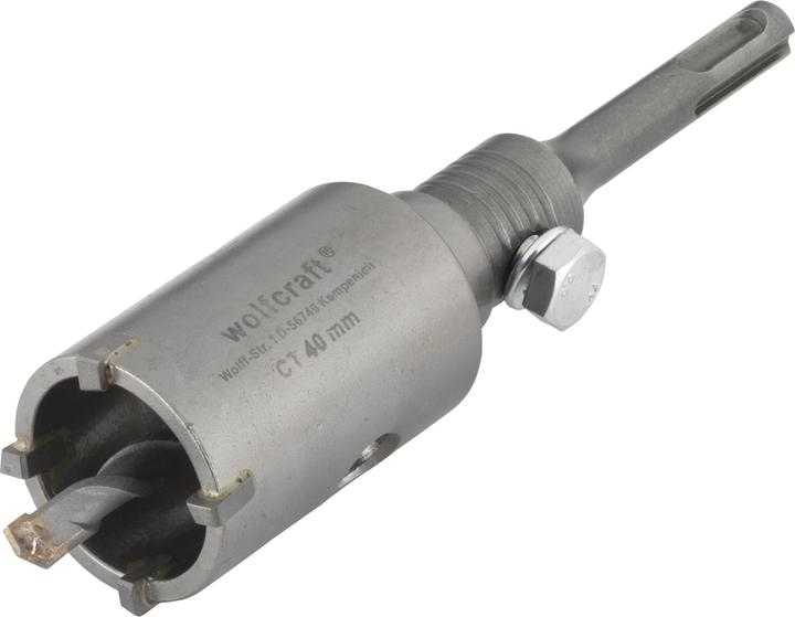 Image du produit wolfcraft 1 couronne de forage HM, tige SDS-Plus ø40mm (40 millimètres)