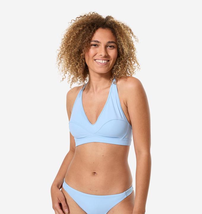 Actual product image Decathlon Bikini-Oberteil Damen Surfen Bustier Schwimmer-Rücken Polyamid (85 E)