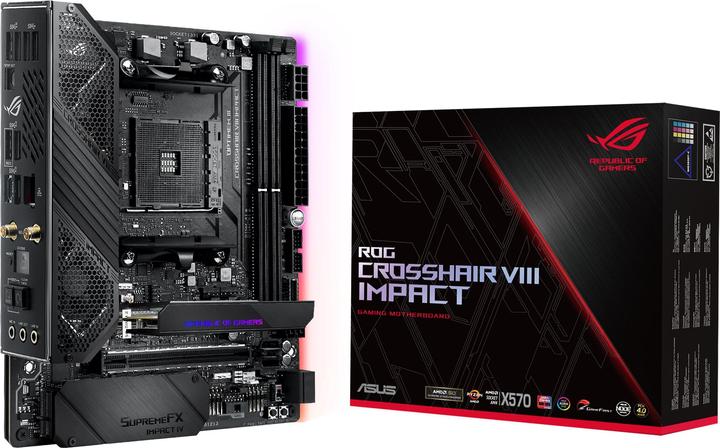 Produktbild ASUS ROG Crosshair VIII Impact (AM4, AMD X570, Mini-DTX)