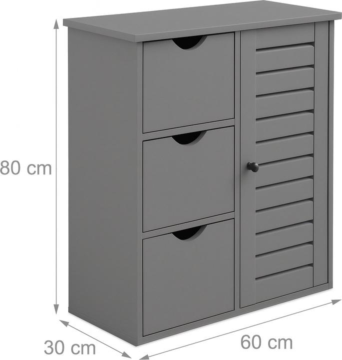 Produktbild Relaxdays Badezimmerschrank (60 x 30 x 80 cm)