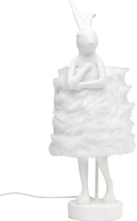 Image du produit Kare Design Lampe de table Animal Rabbit Fur blanc/argent 68cm (E14)