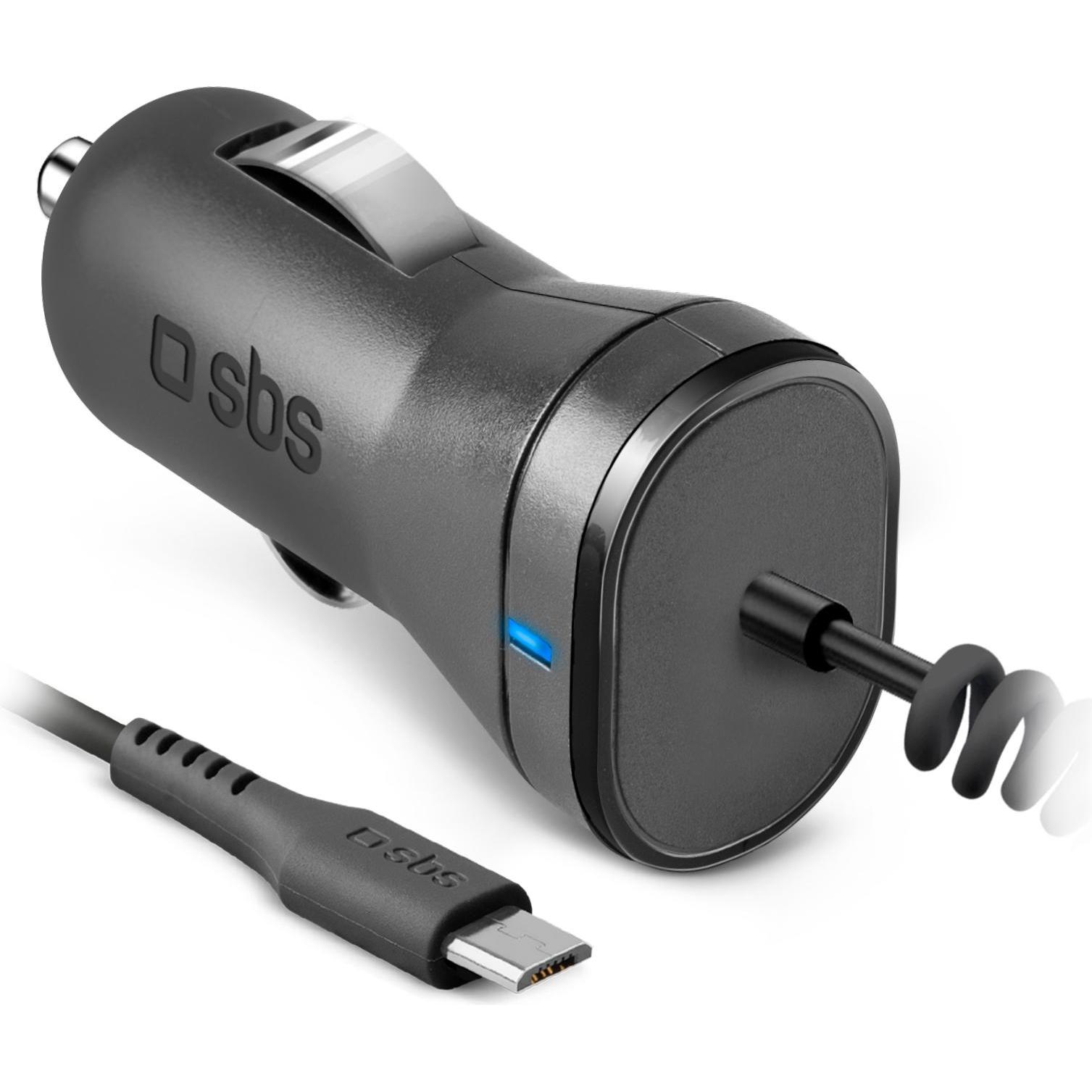 Thumbnail - SBS Auto-Ladegerät mit Micro USB-Anschluss, Auto Adapter, Schwarz