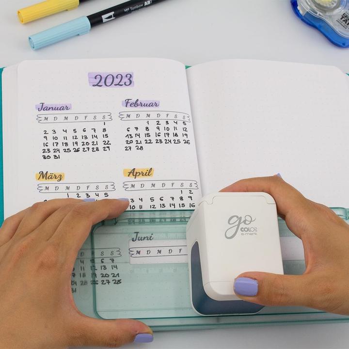 Immagine prodotto Colop Set per journaling mobile con stampante, penne, quaderno e accessori