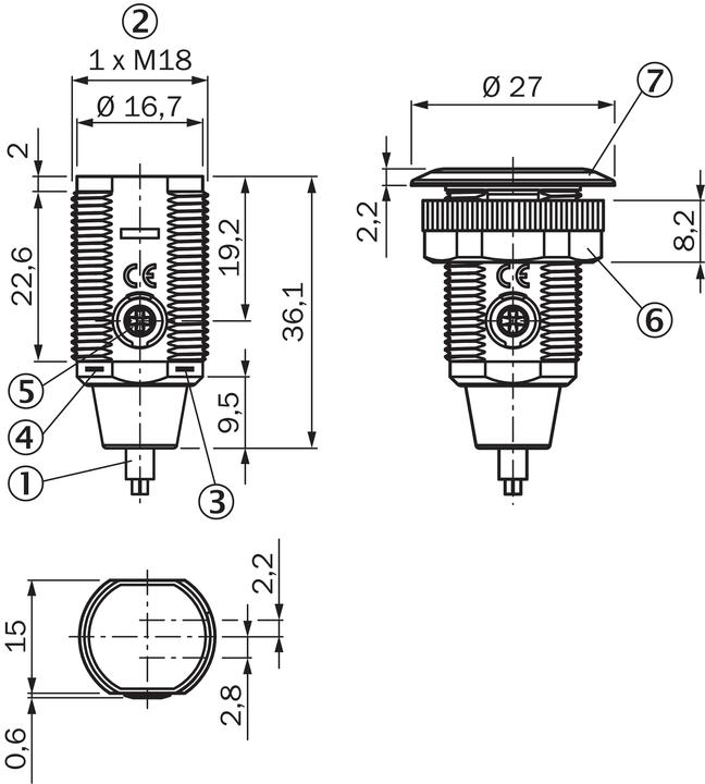 Produktbild Sick Rund-Lichtschranke (7.20 m)