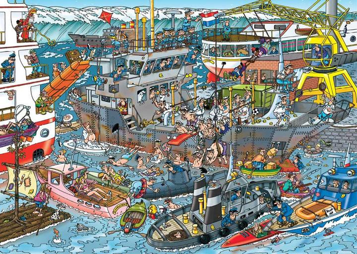Actual product image Jan van Haasteren - Sea Port (1000 pieces) (1119802056)
