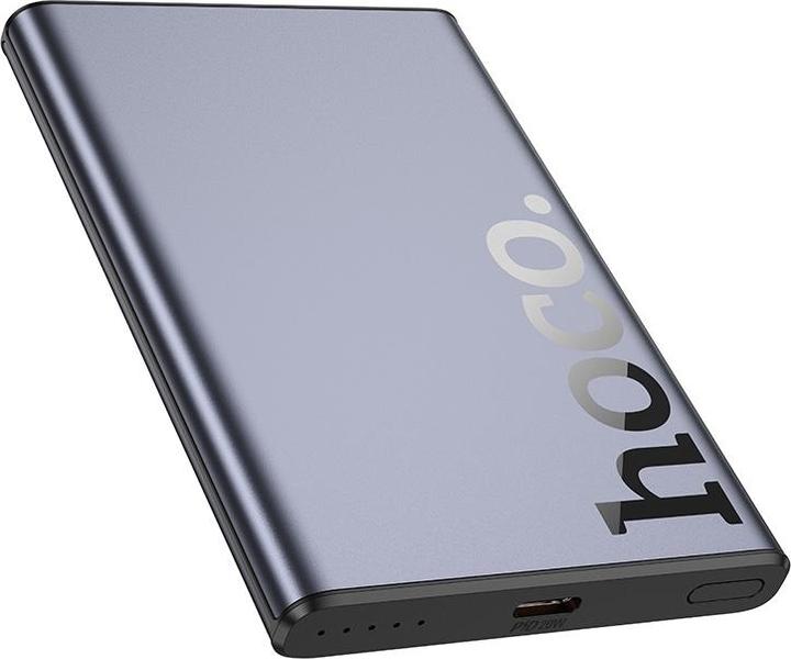 Actual product image Hoco - Q32 Bird PD20W Wireless Magnetic Power Bank, 5000mAh für Smartphones und Tablets, dunkelgrau (5000 mAh, 20 W, 19.25 Wh)