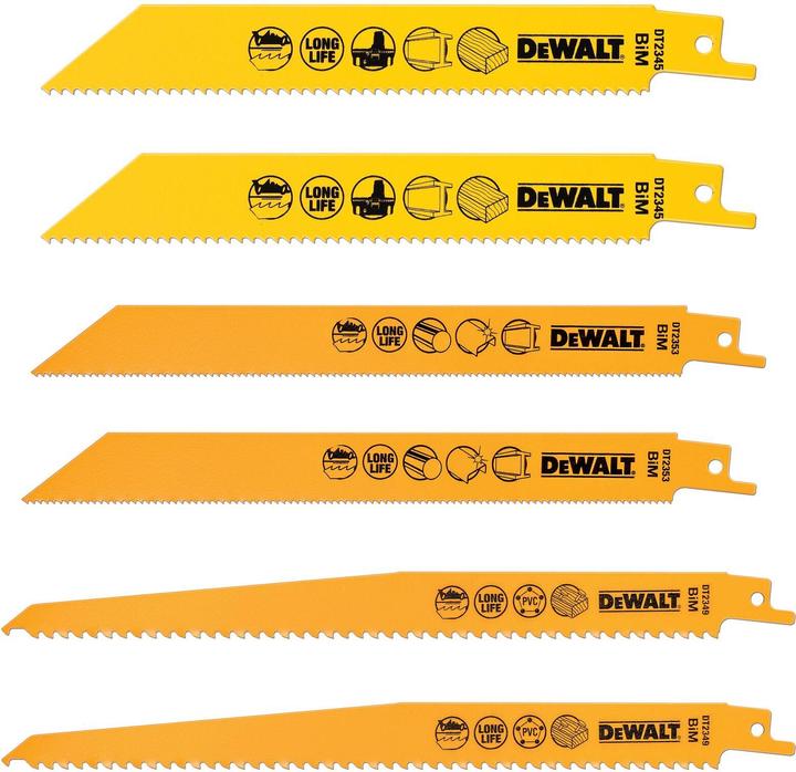 Produktbild DeWalt SäbelsägeblattSet 6tlg.