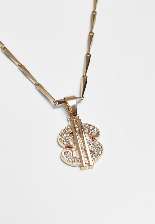 Immagine prodotto Urban Classics Collana piccolo dollaro (Array, Materiale superiore 1: 60% lega di zinco 40% ottone)