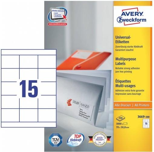 Image du produit Avery Étiquettes universelles