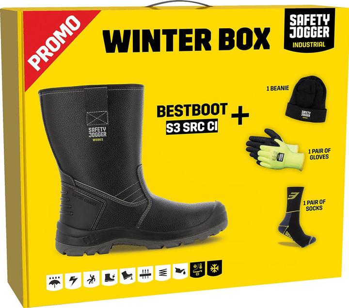 Safety Jogger SI9700440 Winterbox Bestboot scarpa di sicurezza, berretto, guanti e calze