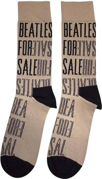 Actual product image The Beatles Unisex Adult For Sale Text Outlines Repeat Socks (40.5 - 45.5)