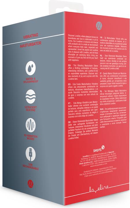 Image du produit Shots Vibrating Masturbator Sleeve - Licorice Black