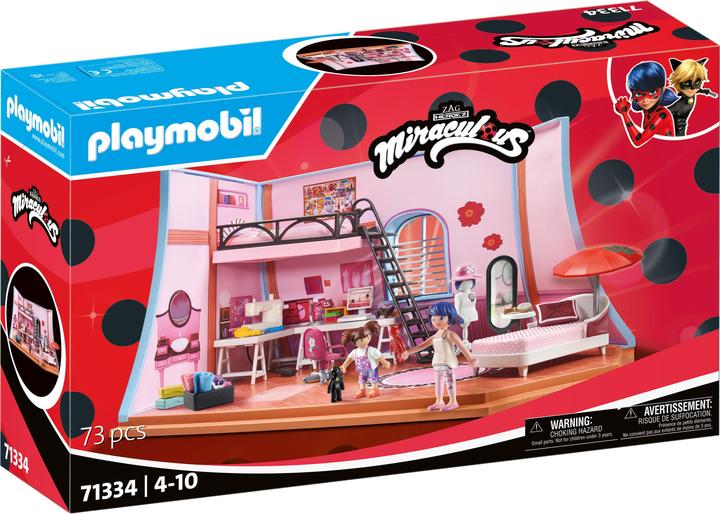 Image du produit Playmobil 71334 Miraculous : Loft des Marinettes (71334, Playmobil Miraculous)