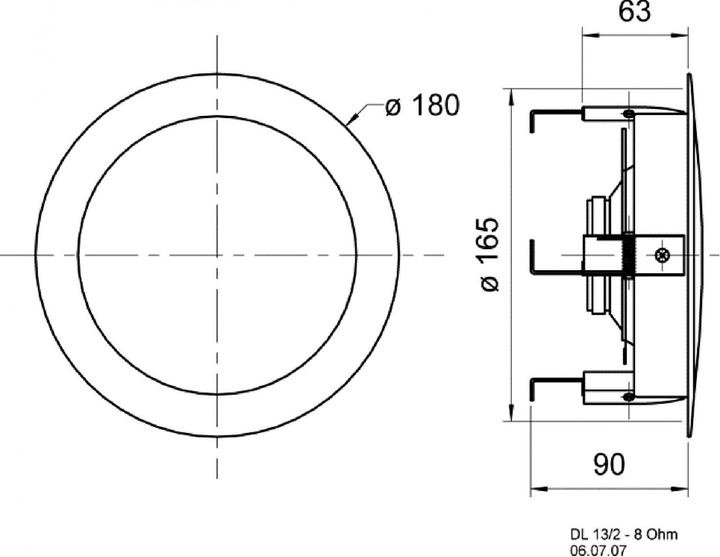 Produktbild Visaton Deckenlautsprecher DL 13/2