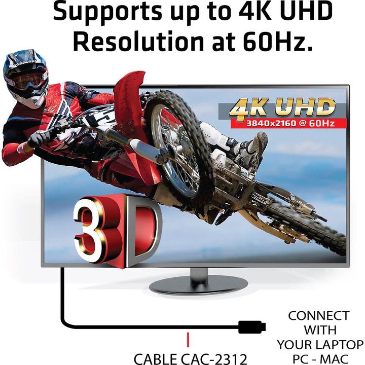 Produktbild Club 3D HDMI 2.0 4K60Hz RedMere-Kabel 10 m (10 m, HDMI, 2.0)