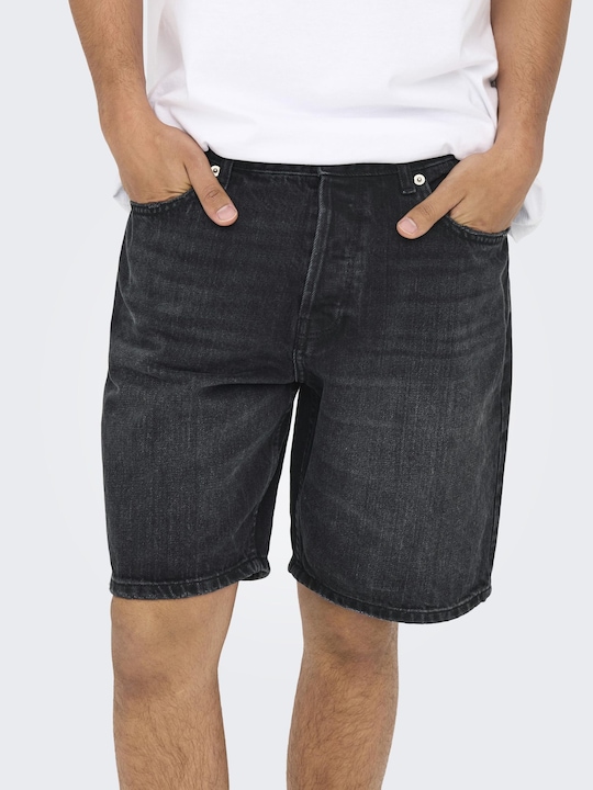 Produktbild Only & Sons Onsedge Black 2047 Tai Dnm Shorts Noos (L)